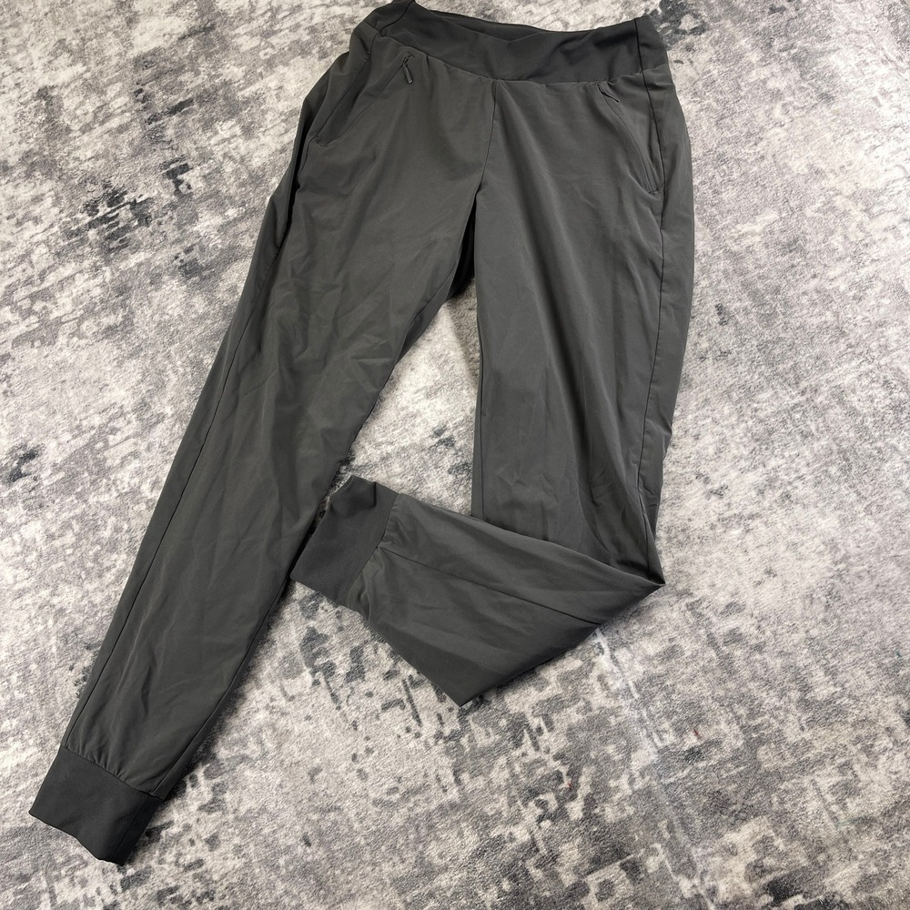 Athleta Women 4T Tall Grey Venice Joggers Technical Stretch Commuter‎ Activewear